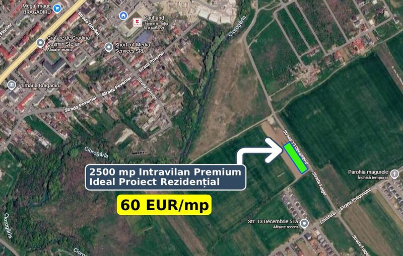 Bragadiru 2500mp, Deschidere 110m, Ideal Proiect Rezidential